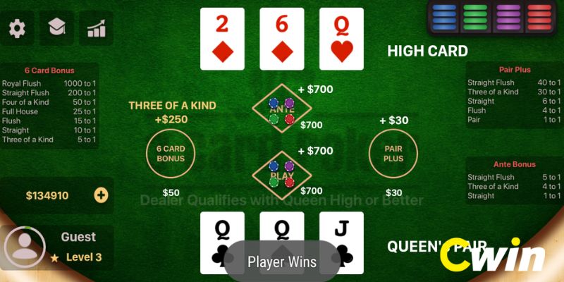 Hiểu rõ về cách chơi game bài Poker 3 lá tại nhà cái Cwin