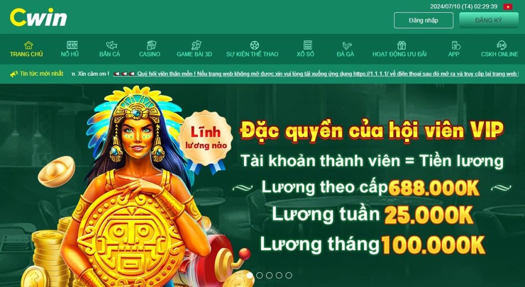 Truy cập vào trang chủ đăng ký Cwin chính thức