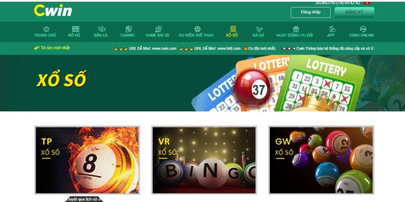 Giới thiệu về game xổ số online tại Cwin